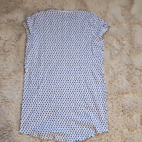NWOT Roller Rabbit Blue Heart Pajama Dress - Picture 7 of 7